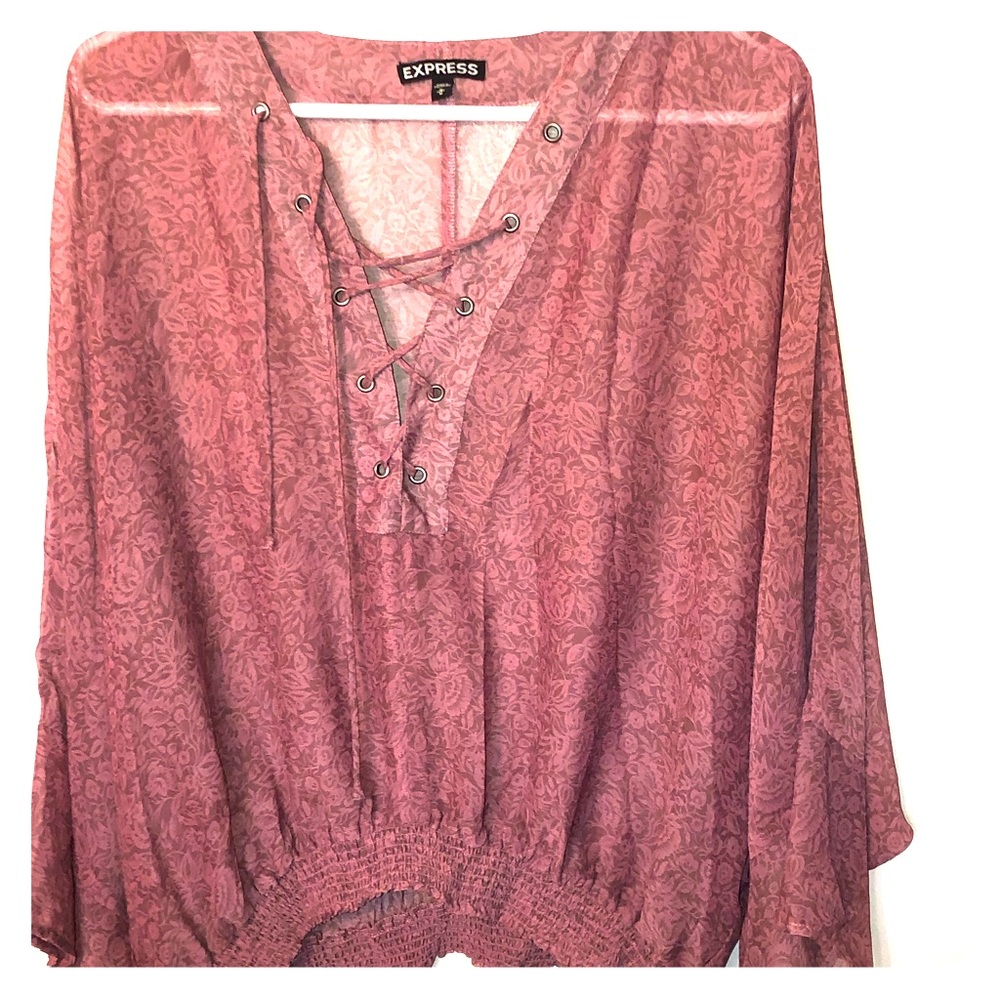 Sheer lilac top